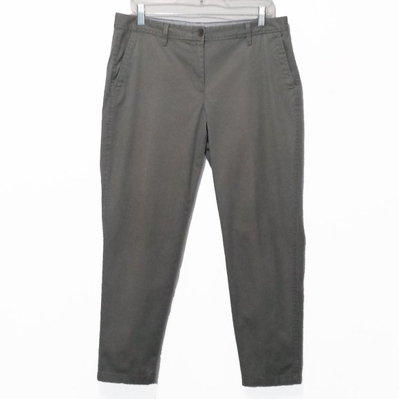 Talbots Olive Green Trousers Size 10P - Picture 1 of 6